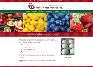 Pacific Coast Produce Website